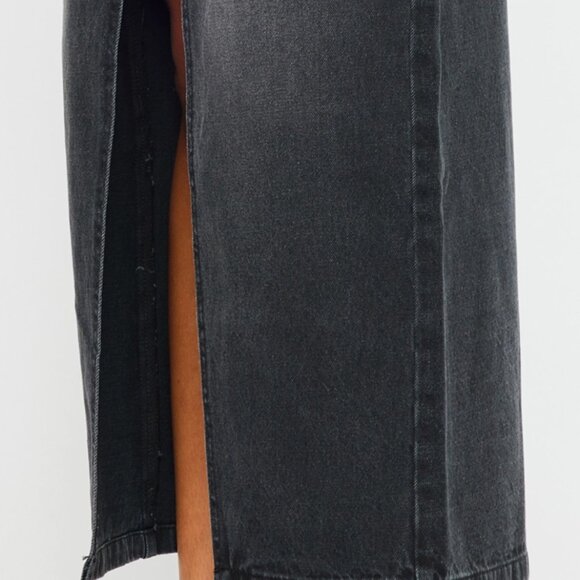 90's Denim Maxi Skirt Black - Picture 6 of 7